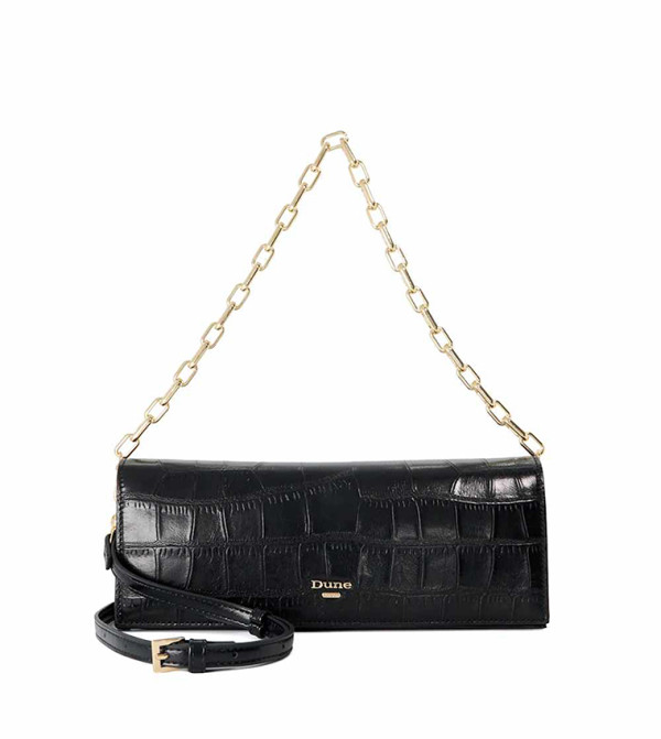Bemuse Black Leather Handbag For Women