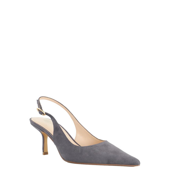 Celise Grey Leather Sandals For Women