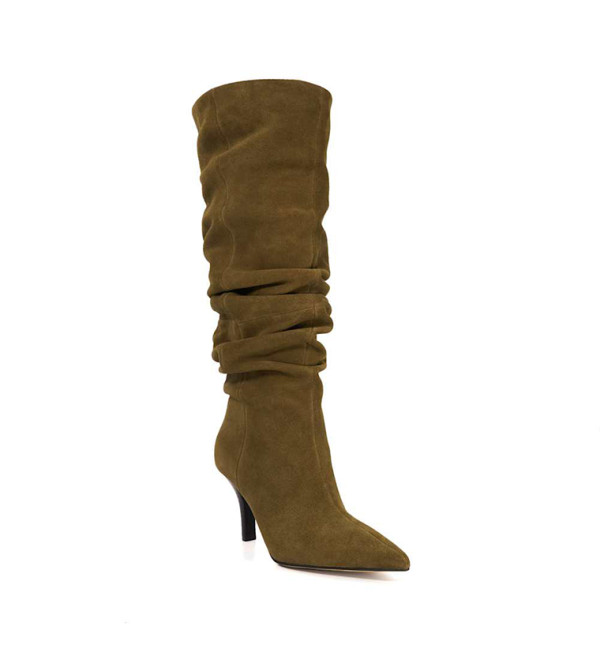 Santi-Khaki High Boots