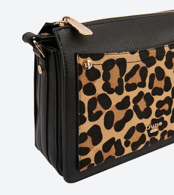 Dune London | Dafneyy Leopard Printed Front Pocket Cross