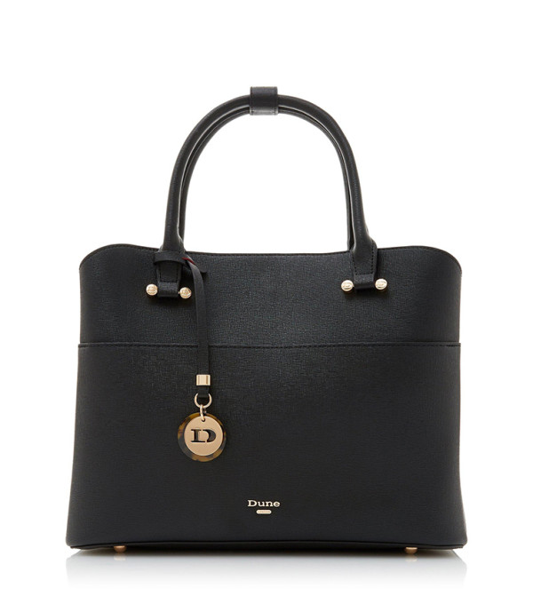 Dune London | Daring Logo Charm Tote Bag | 6TH STREET.COM
