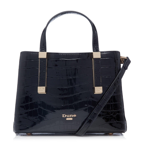 Dune London | Dinkiedorrie Mini Top Handle Unlin - Black | 6TH