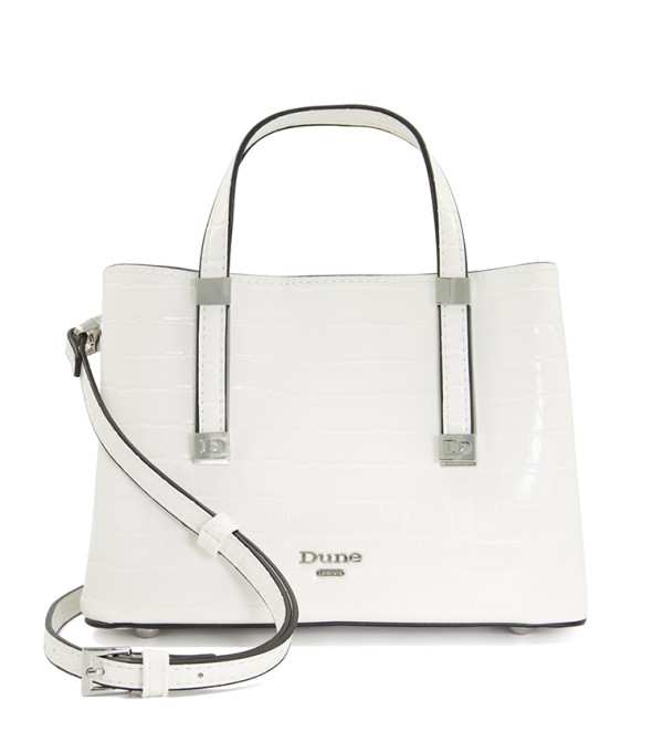 Dinky Dorrie L Plain White Bag | Dune London UAE