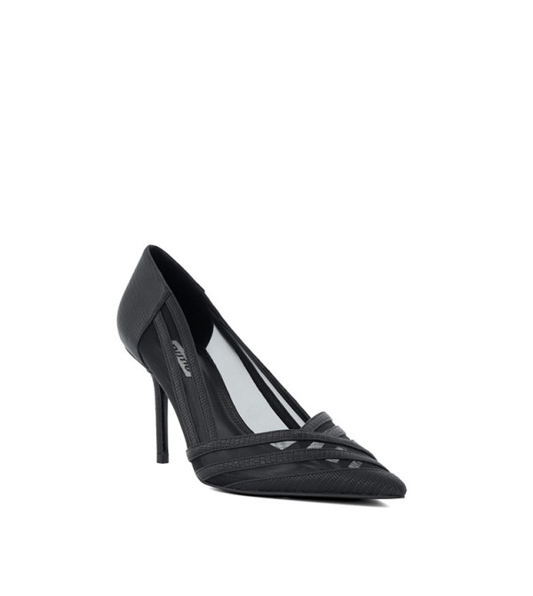 靴 Offen pointed-BUTTFEE Black & Ivory Black Patent Pointed-Toe Pumps - Black - Shoes - CHARLES