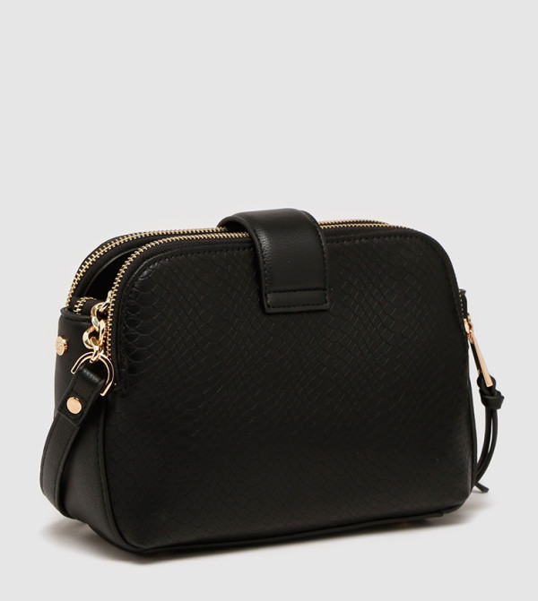 DUNE REAL LONDON 特集号　no6 Dune London | Duilts Small 3 Compartment Xbody-Black | 6TH