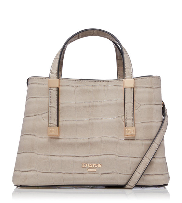 Dinky Dorrie Croc Synthetic Grey Bag | Dune London KSA