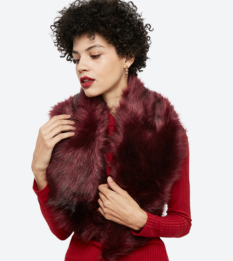 Dune London Lakeley Faux Fur Stole 6TH STREET.COM