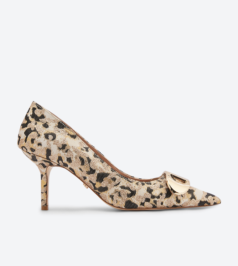 Dune leopard print kitten heel store