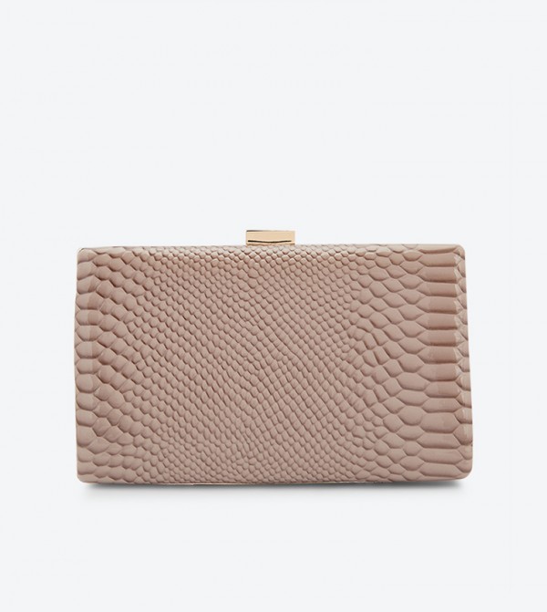 Dune London Brocco Gold Trim Clutch Bag 6TH STREET.COM