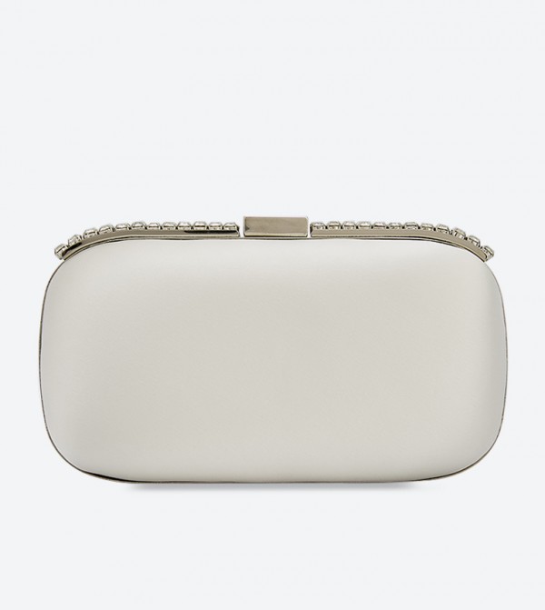 Dune London Blingey Jewelled Embellished Hard Case Clutch Bag 6TH STREET.COM