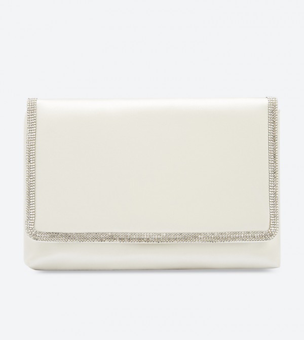 Dune ivory clutch bag new arrivals