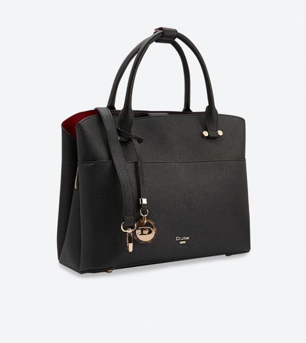 Dune London Daring Logo Charm Tote Bag 6TH STREET.COM