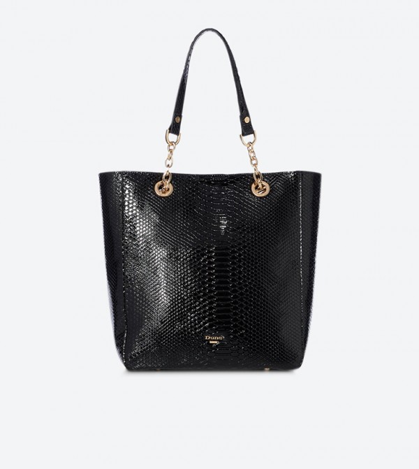 Dune London Dolston Di Croc Effect Snap Closure Tote Bag 6TH STREET.COM