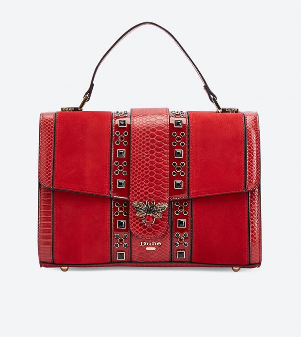 Dune red handbag on sale
