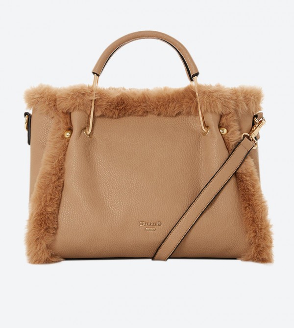 Dune London Dtedddy Medium Faux Fur Lined Tote Bag 6TH STREET.COM