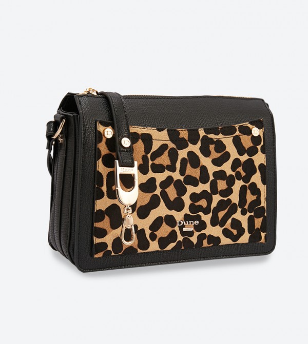 Dune London Dafneyy Leopard Printed Front Pocket Cross Body Bag 6TH STREET.COM
