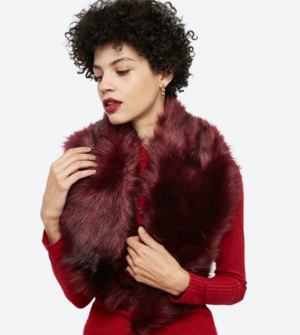 Dune London Lakeley Faux Fur Stole 6TH STREET.COM
