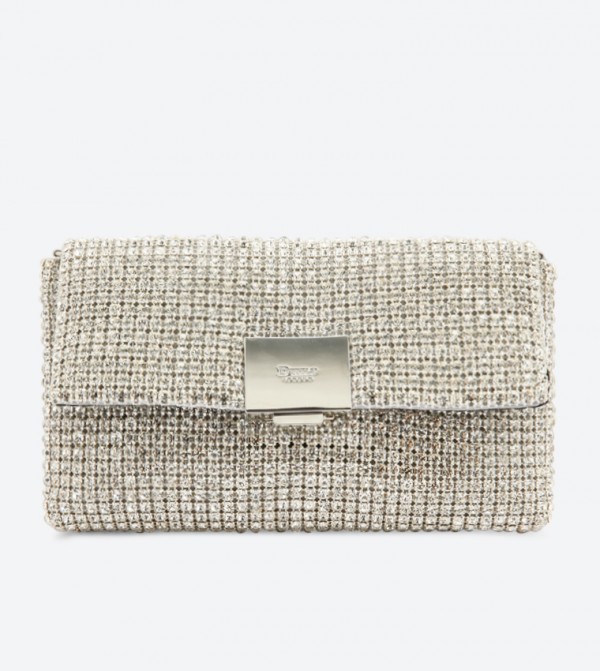 Dune London Evander Diamante Details Clutch 6TH STREET.COM