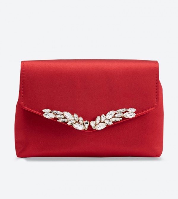 Dune London Brincess Di Front Flap Magnetic Snap Closure Clutch Bag 6TH STREET.COM