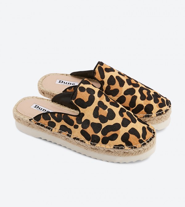 Leopard espadrille mules best sale