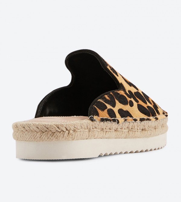 Leopard espadrille mules store