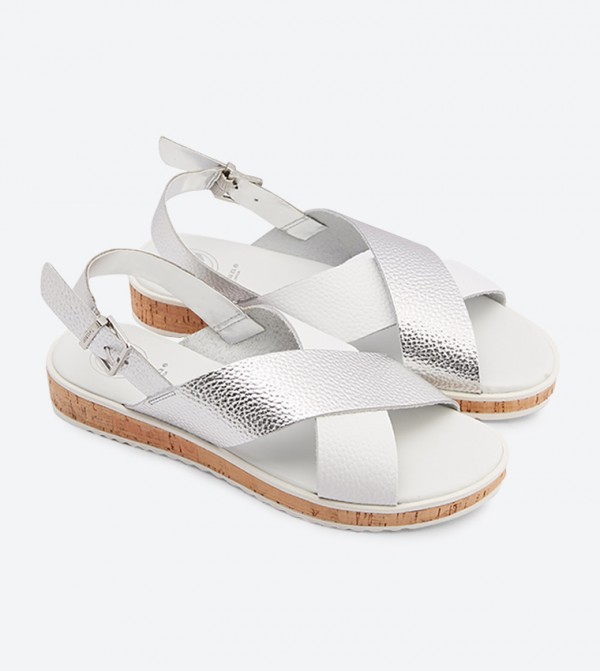 Dune London Lorde Criss Cross Strap Round Toe Sandals 6TH STREET.COM