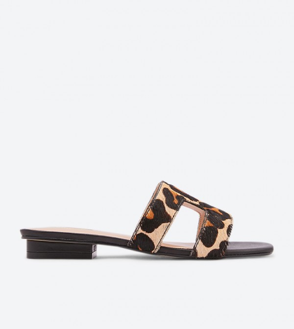 Dune leopard sandals on sale