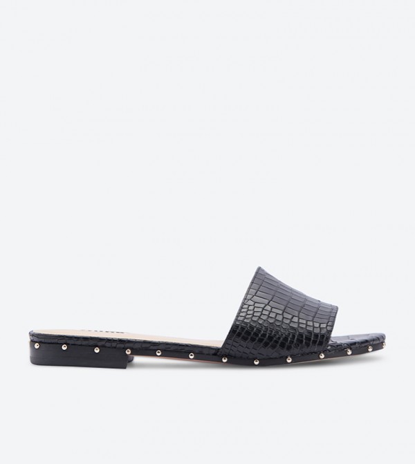 Dune black studded sandals online