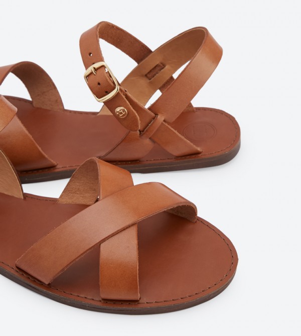 Dune London Lavell Criss Cross Straps Buckle Closure Sandals 6TH STREET.COM