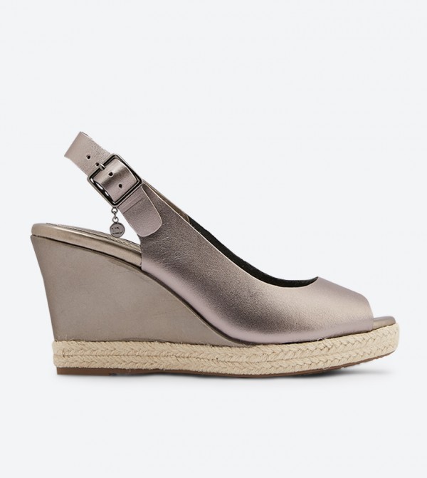 Dune London Klickss Di Peep Toe Slingback Wedges 6TH STREET.COM