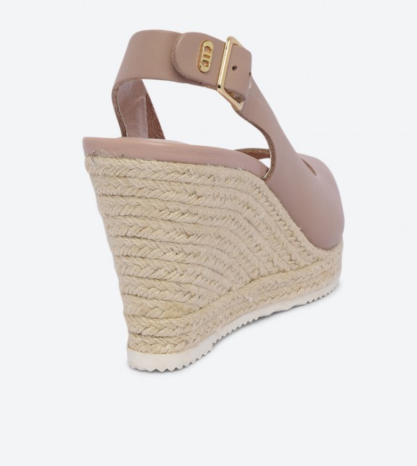 Dune London Knox 2 Di Sling Back Strap Peep Toe Wedge Sandals 6TH STREET.COM
