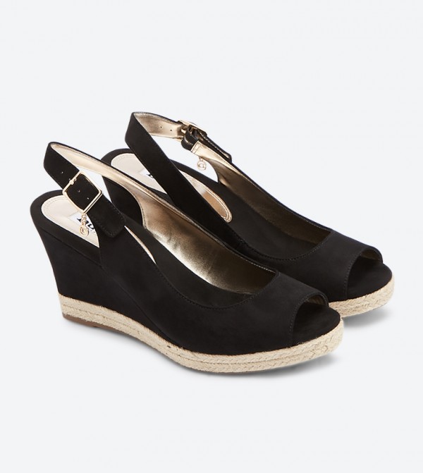 Dune London Klicks Sling Back Wedge Sandals 6TH STREET.COM
