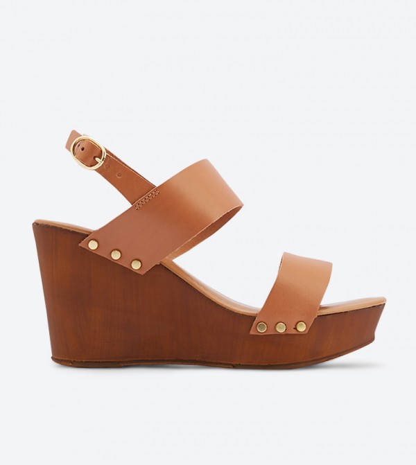 Tan wooden wedges hotsell