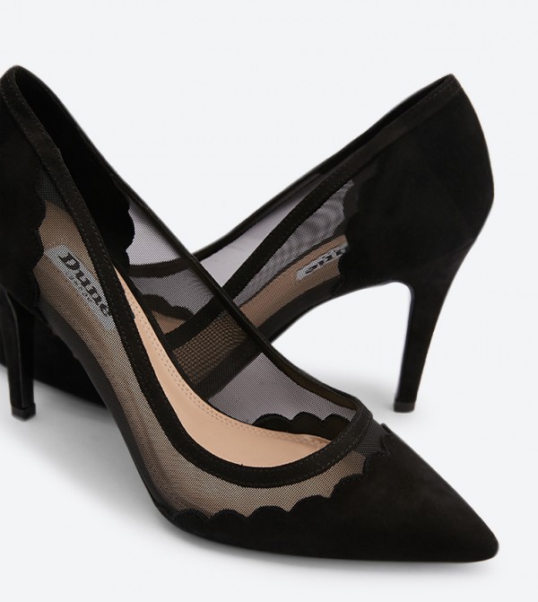 Dune London Bellevue Scalloped Trim High Heel Pumps 6TH STREET.COM