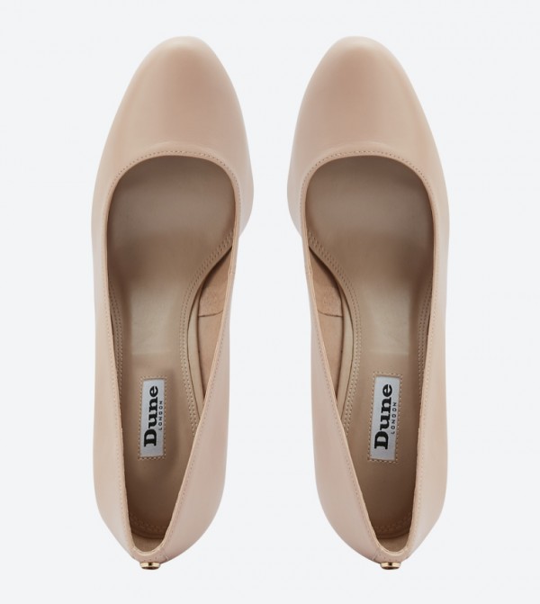 Dune London | Allixe Round Toe Wedge Heel Pumps | 6TH STREET.COM