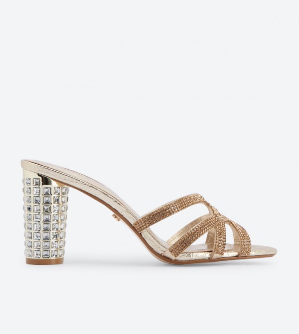 Dune London Marida Di Decorated Block Heel Mules 6TH STREET.COM
