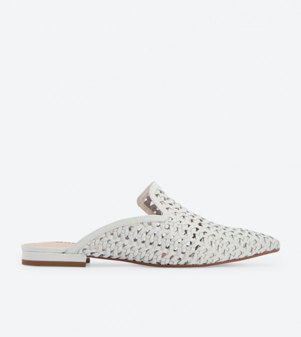 Dune white store mules