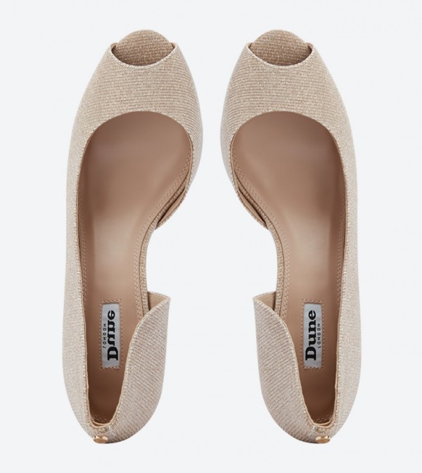 Dune London Cherrice C Peep Toe Kitten Heel Pumps 6TH STREET.COM