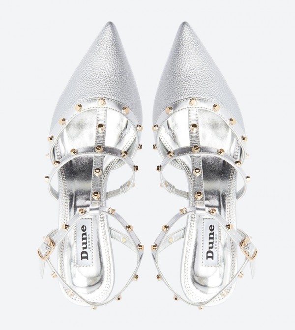 Dune London Castello Di Studded T Strap Pointed Toe Pumps 6TH STREET.COM