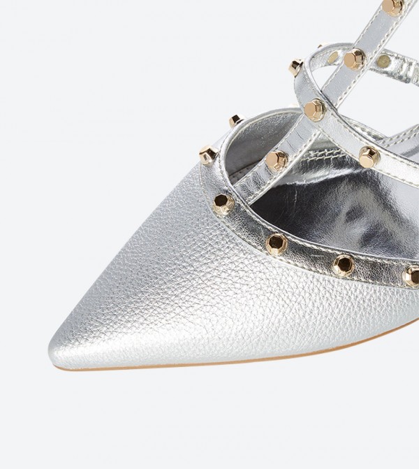 Dune London Castello Di Studded T Strap Pointed Toe Pumps 6TH STREET.COM
