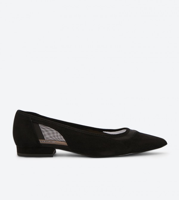 Dune London | Bolivia Di Pointed Toe Mesh Detailed Ballerina | 6TH  STREET.COM
