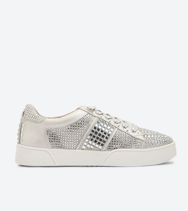 DUNE REAL LONDON 特集号　no6 Dune London | Elsie S Sneakers - Silver | 6TH STREET.COM