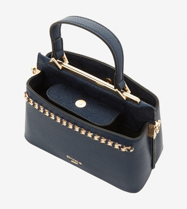 Dune London | Metallic Chain Detailed Zip Closure Hand Held