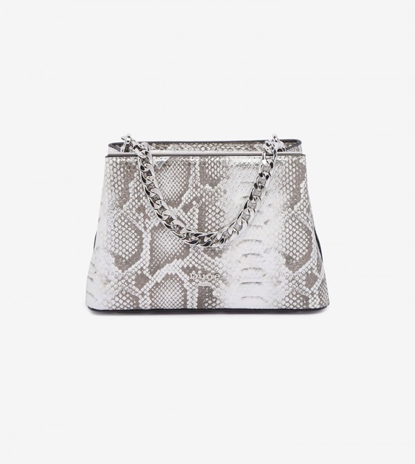 Dune London Snake Print Metallic Strap Hand Held Bag 6TH STREET.COM