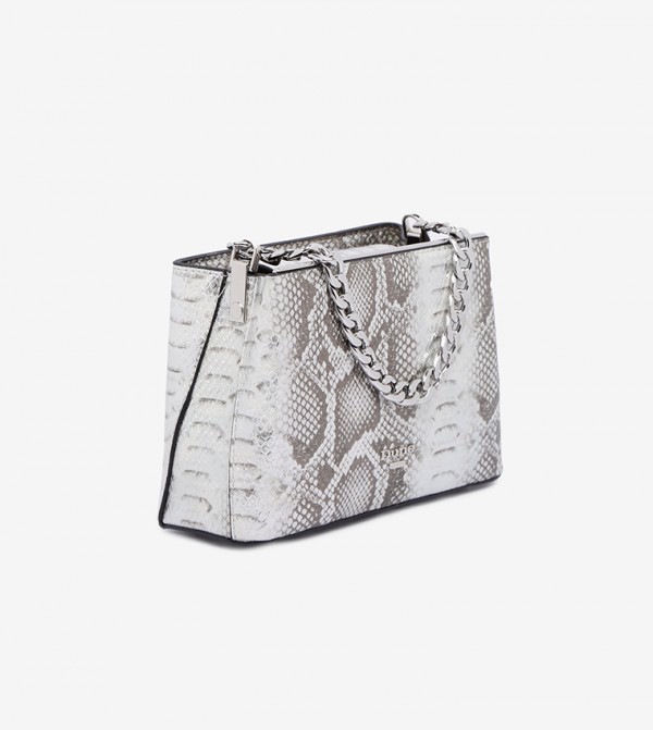Dune London | Snake Print Metallic Strap Hand Held Bag | 6TH