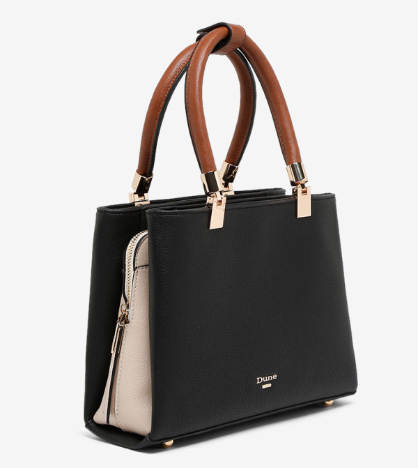 Dune London | Dinidarys Small Formal Tote - Black | 6TH STREET.COM