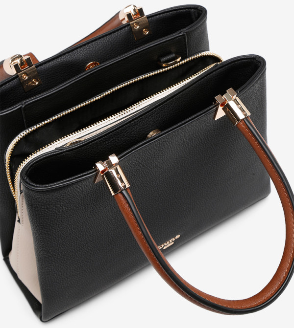 Dune London | Dinidarys Small Formal Tote - Black | 6TH STREET.COM