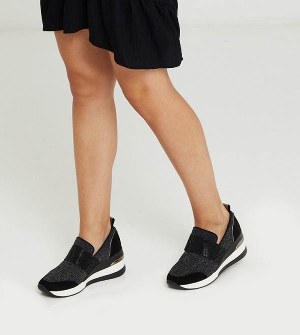 Shop Emillia-Black Trainers for Women | Dune London UAE