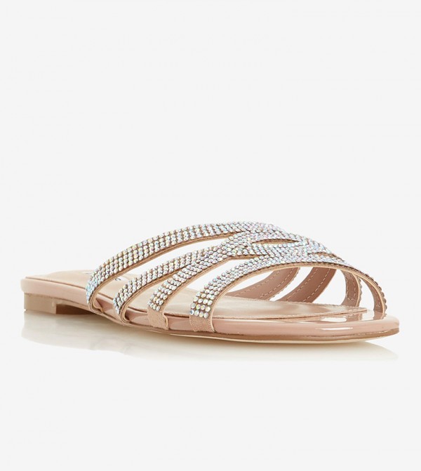 Dune London | Textured Criss-Cross Slip-on Sandals | 6TH