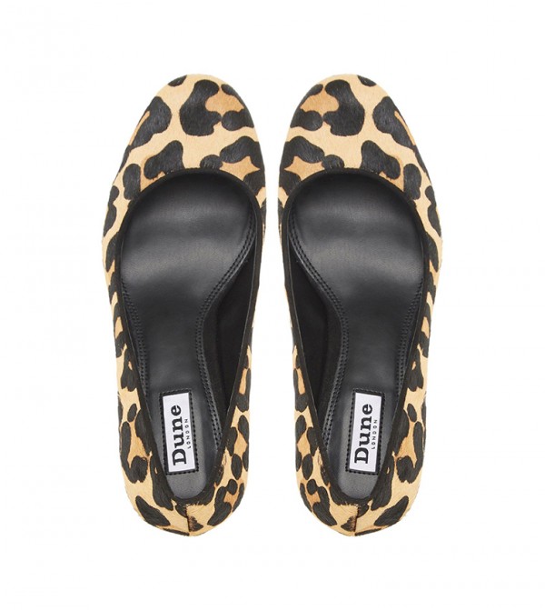 Dune leopard hot sale print flats